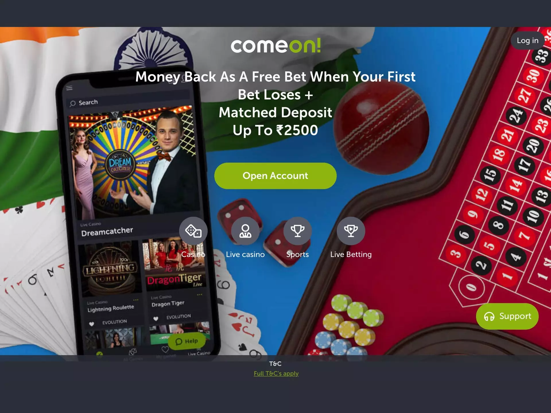 You can choose from thousands games, table games, sports events and enjoy gambling and betting.