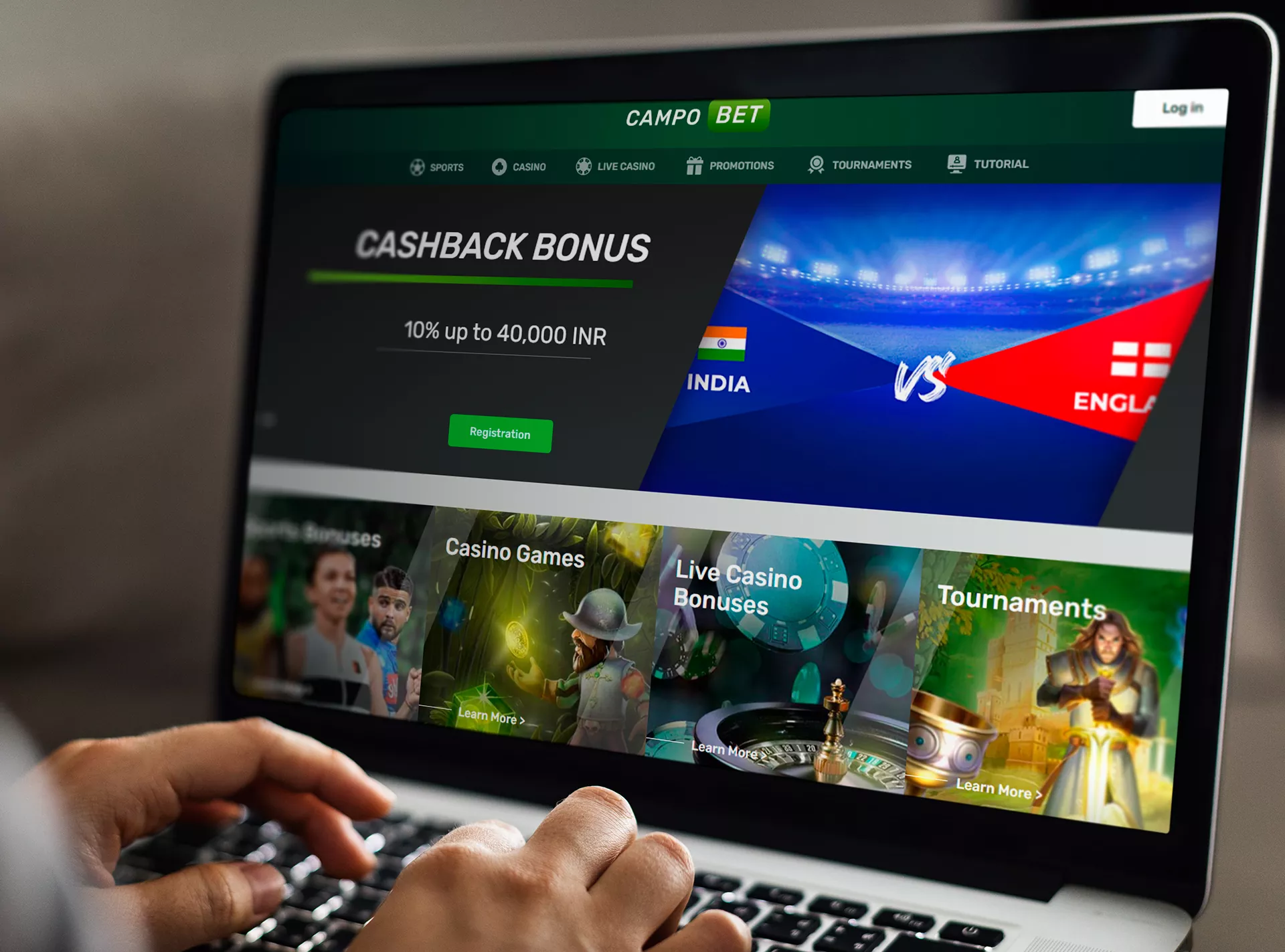 Open an official website on your laptop or mobile phone and enjoy beautiful onterface and pleasant betting.