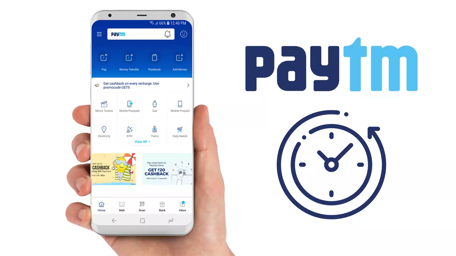 PayTM is a useful method for withdrawing and depositing money, but it can take some time to transfer your money.