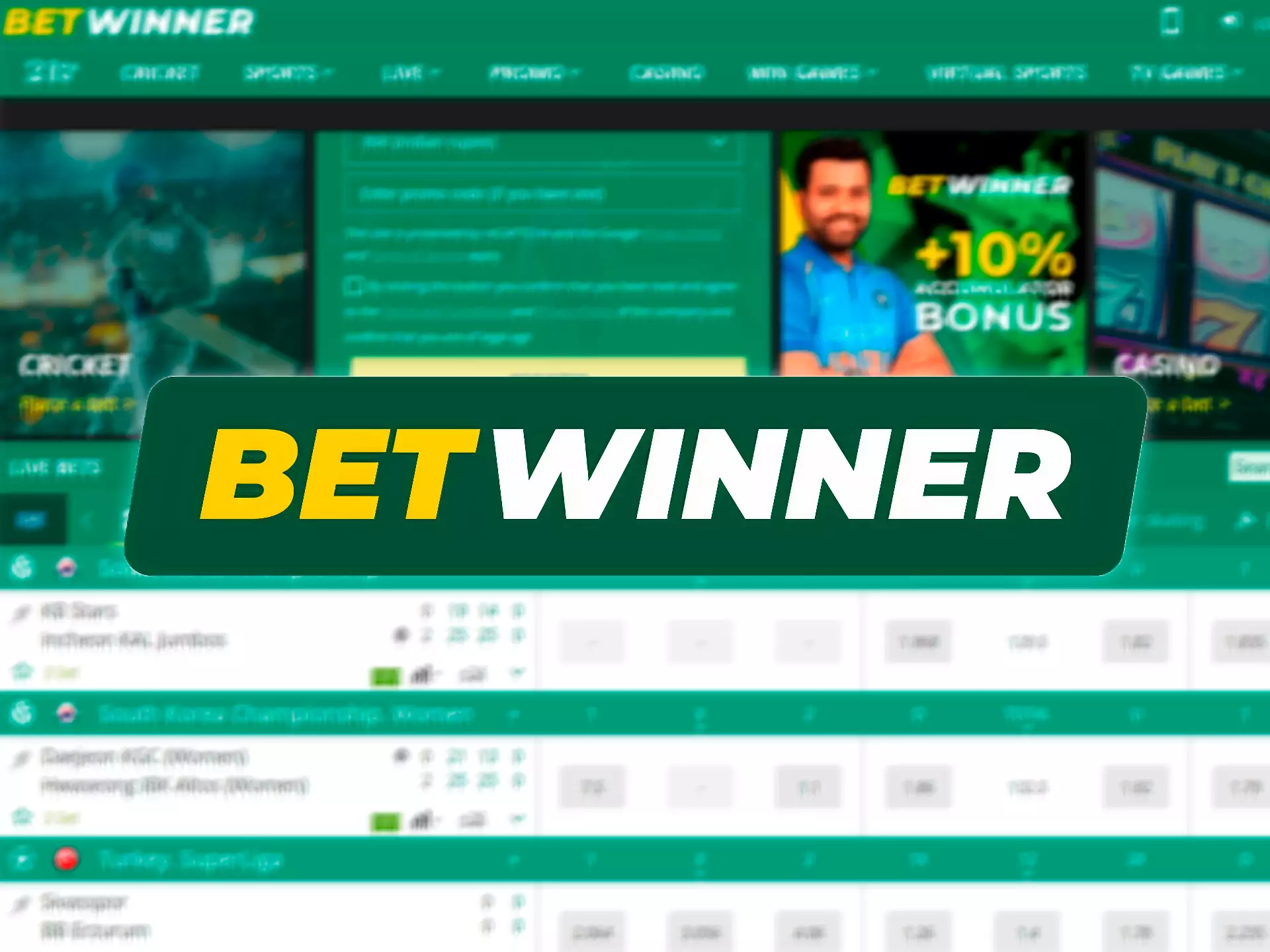 Choose Betwinner for cricket betting and place bets on IPL matches.