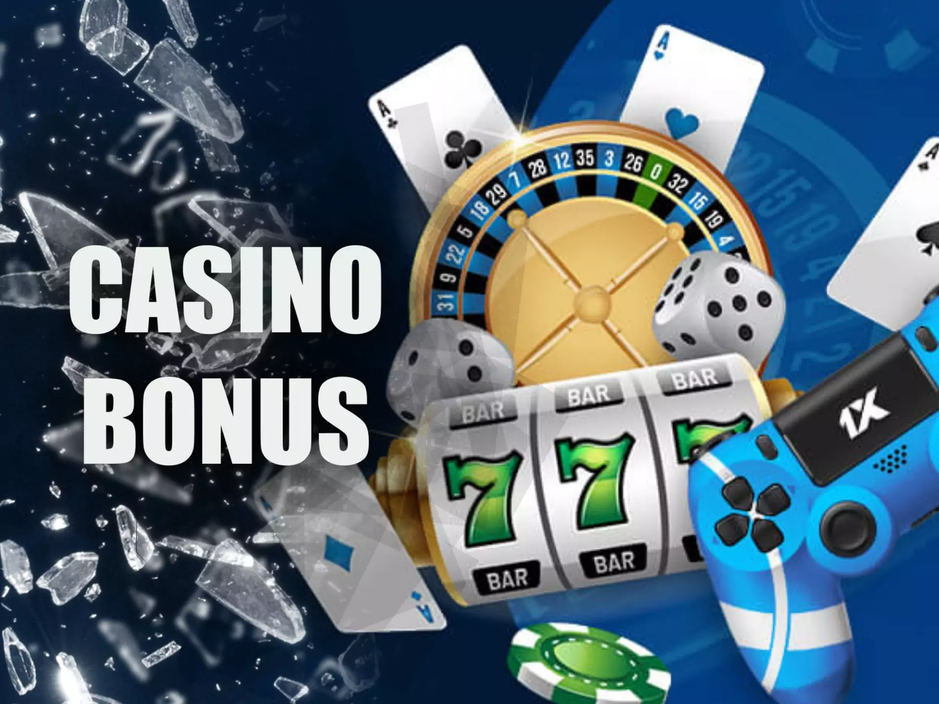 Casino bonus will give an advantage in some slots at 1xbet.