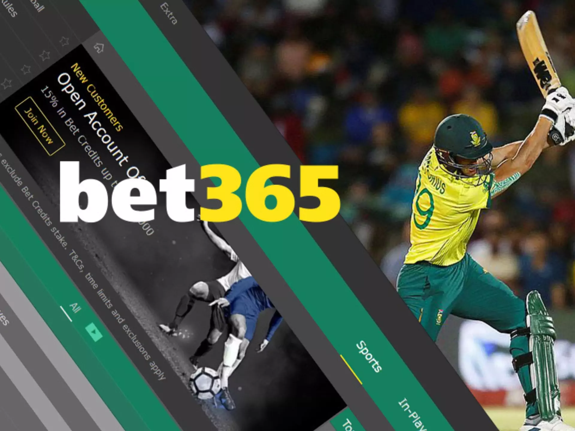 Sign up for bet365 and start betting on cricket.