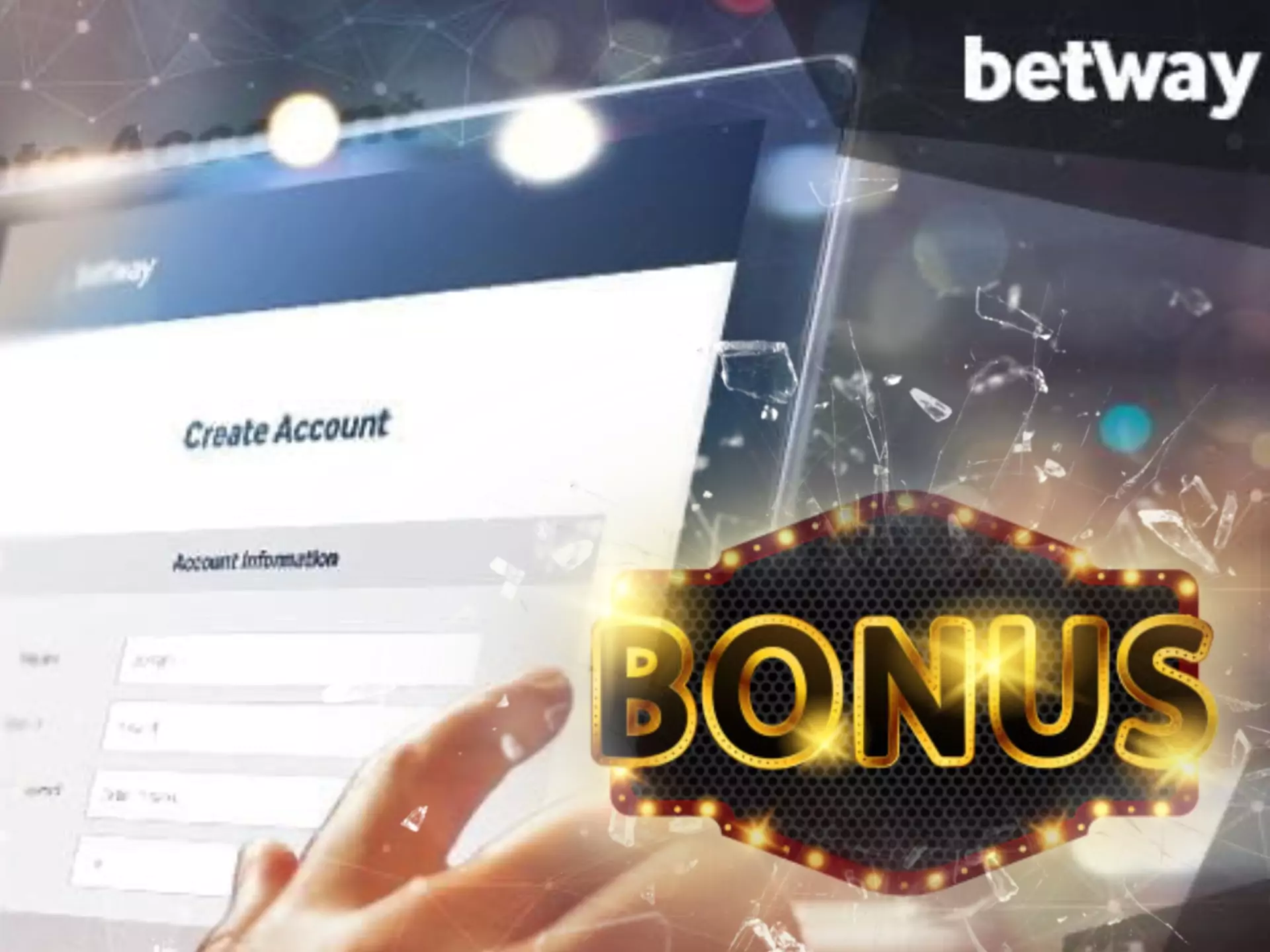Register at Betway via the mobile app and get attractive bonuses.