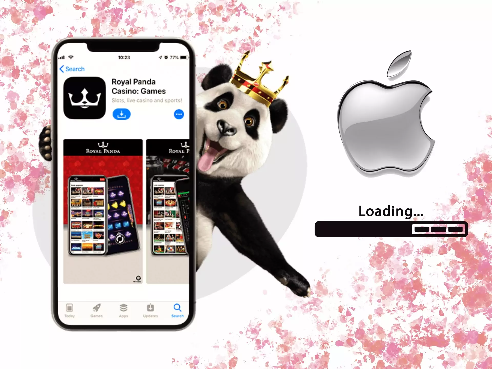Install the Royal Panda app and start betting from your iPhone.