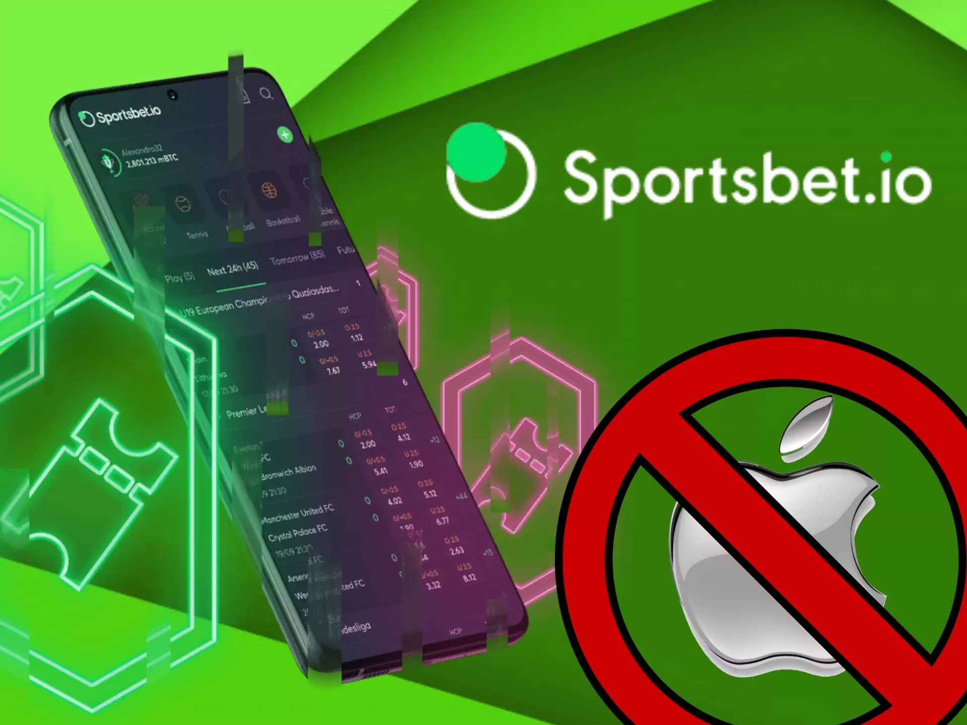 Sportbet.io app for iOS is now not available and you should use mobile version.