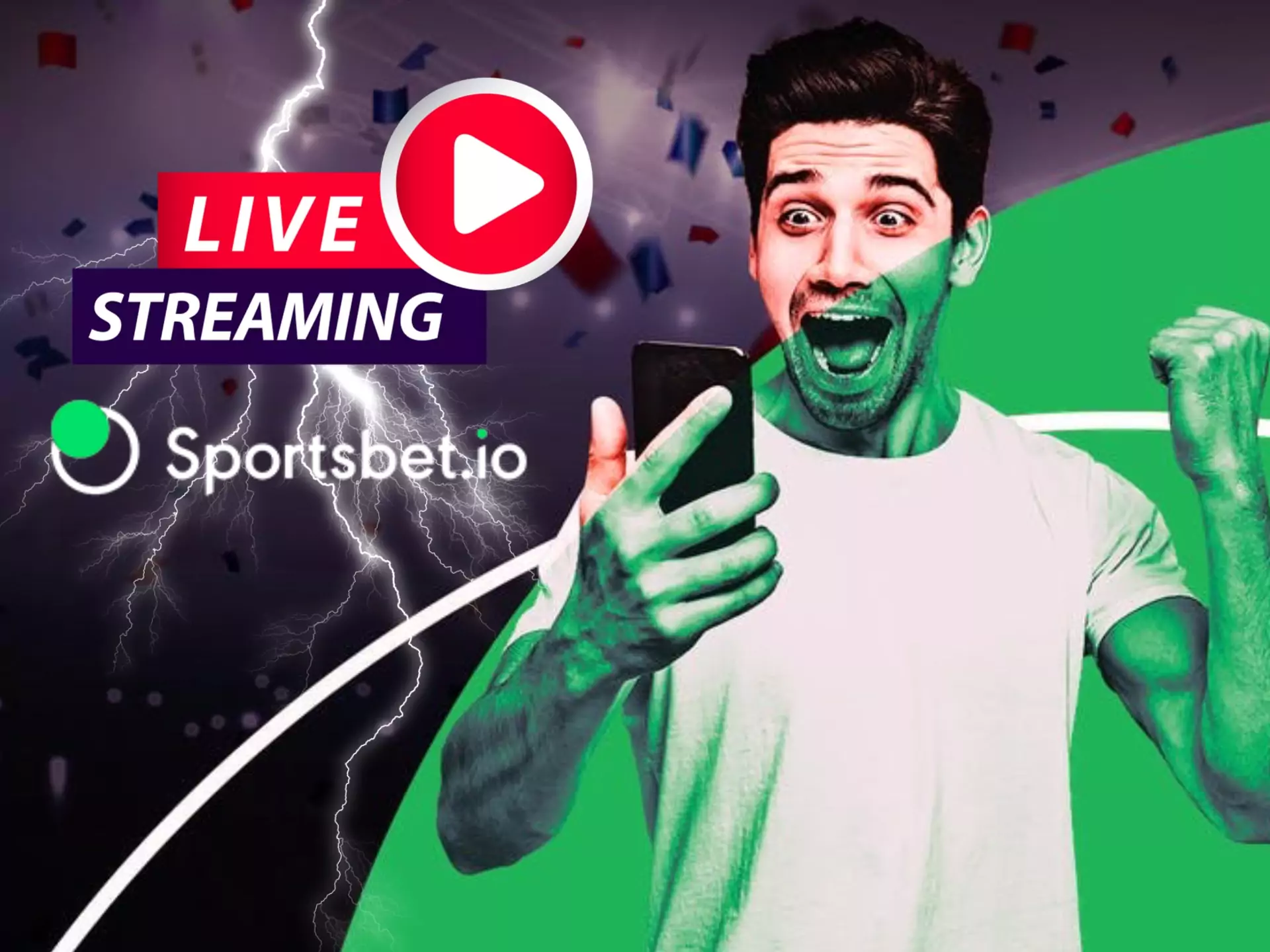 Live streaming helps to place immediate bets through a sport event.