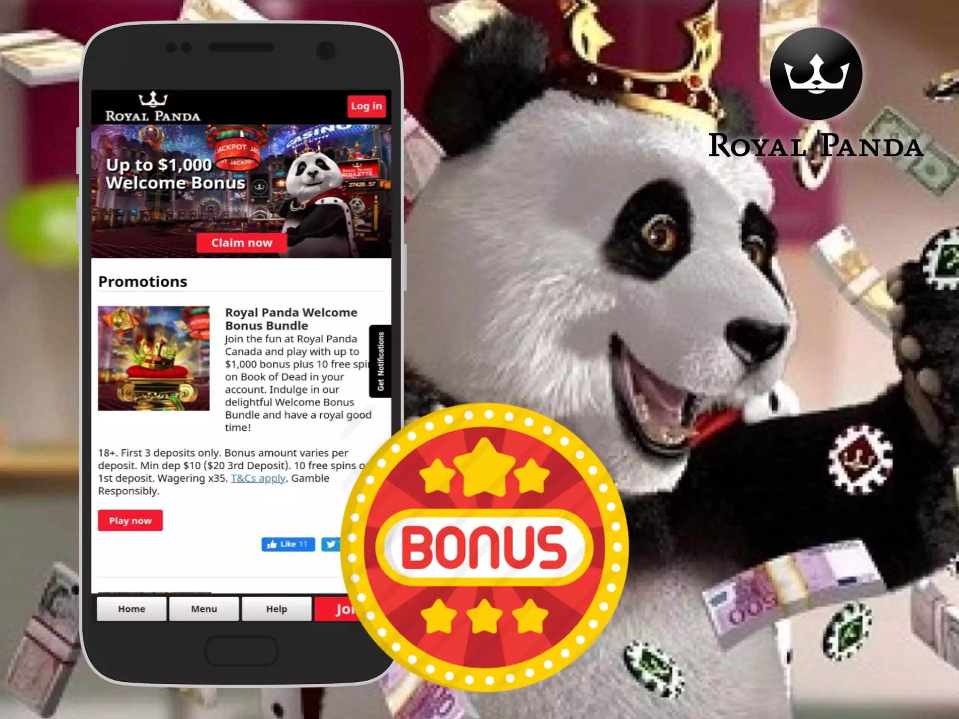 There are a lot of promos and bonuses for both new and regular players at Royal Panda.