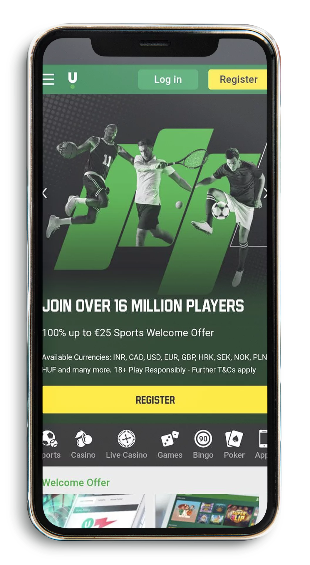 Be sure, that you register at the official Unibet website.