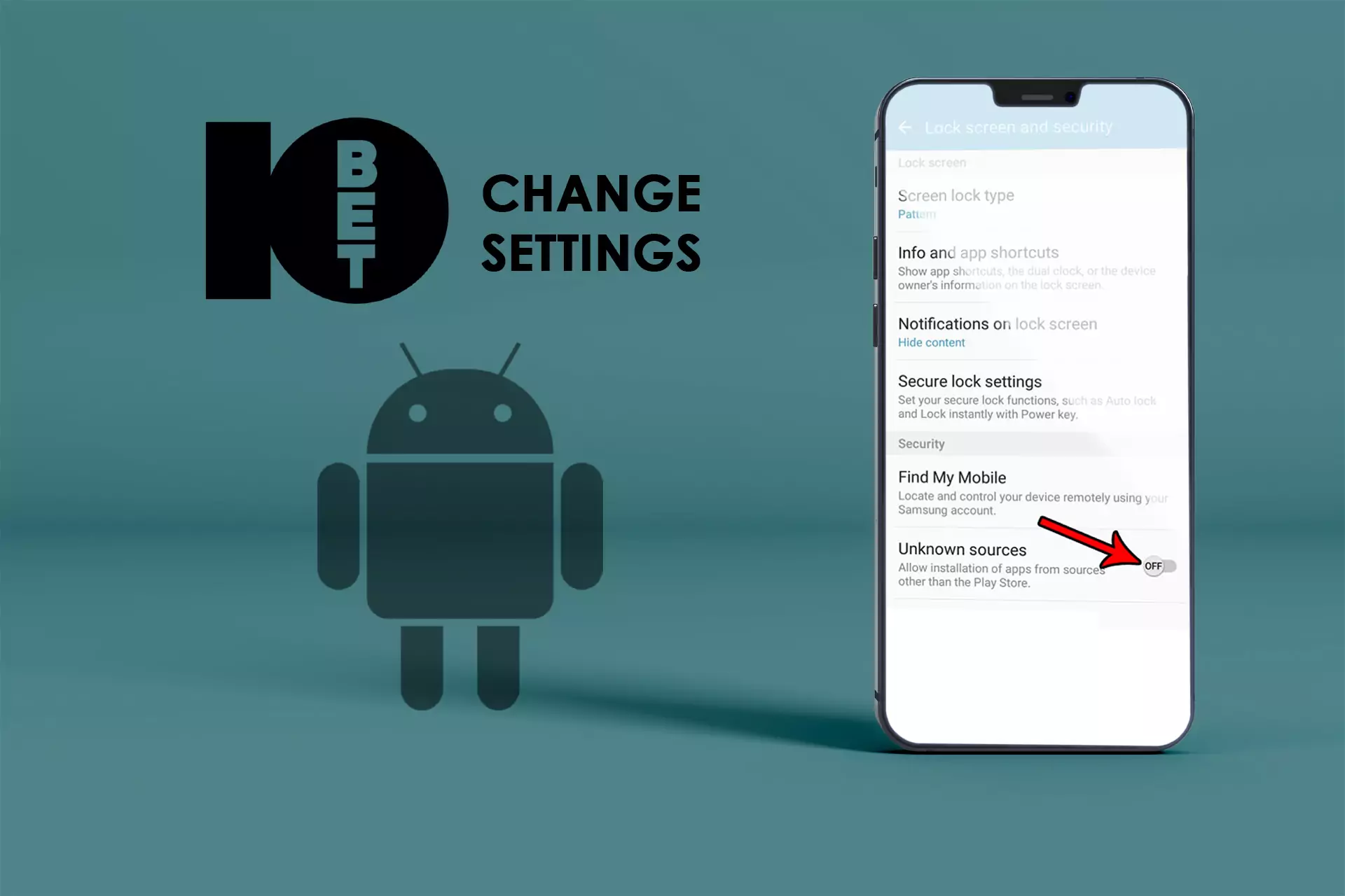 Change Security Settings and allow installation of apps.