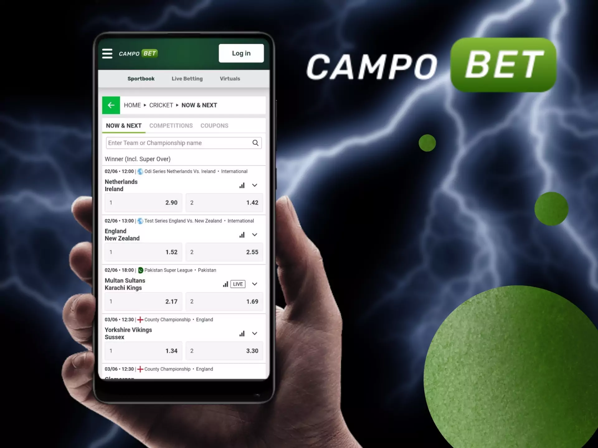 If you do not want to install any soft you can use Campobet via your mobile browser.