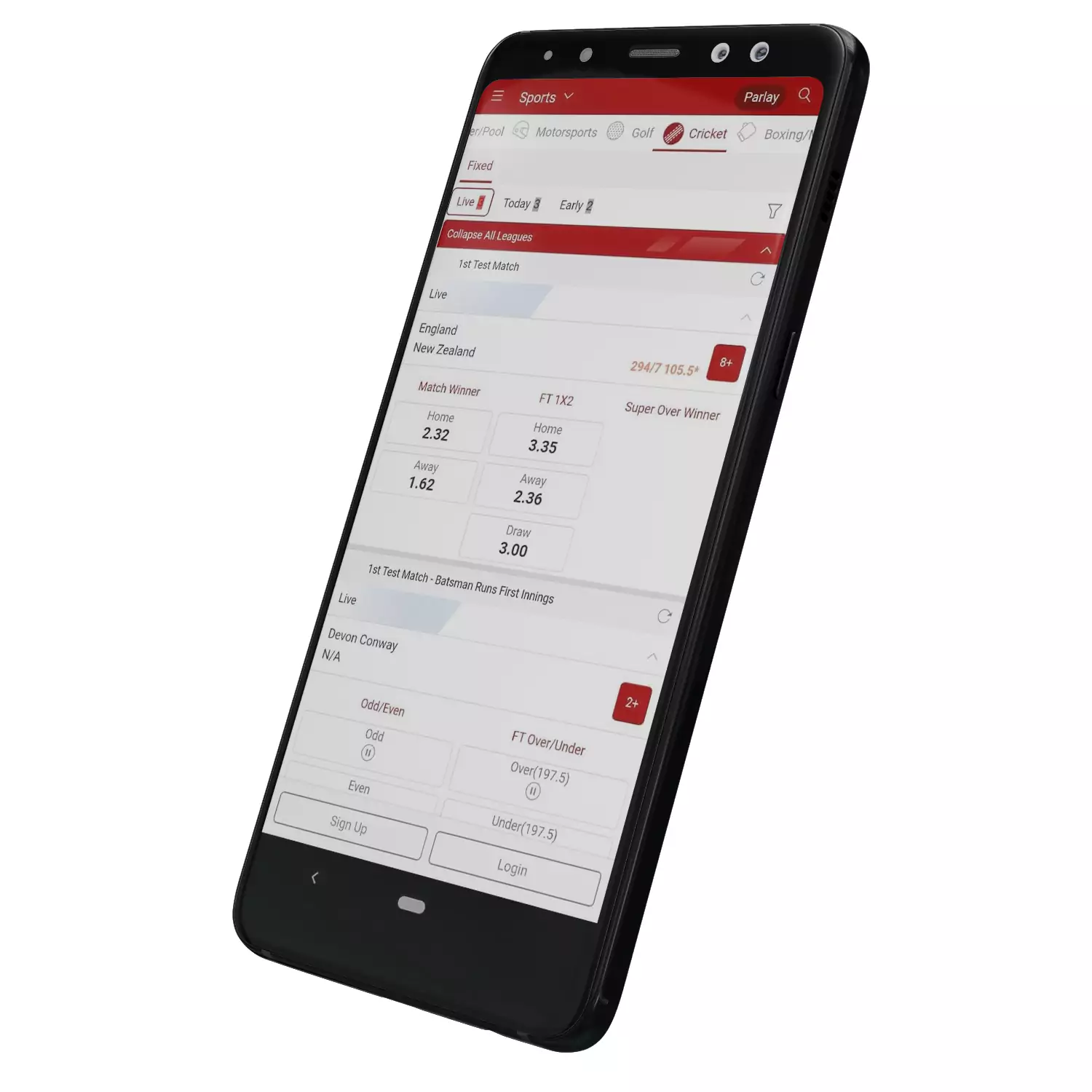 The Dafabet mobile app for Android and iOS is legal in India.