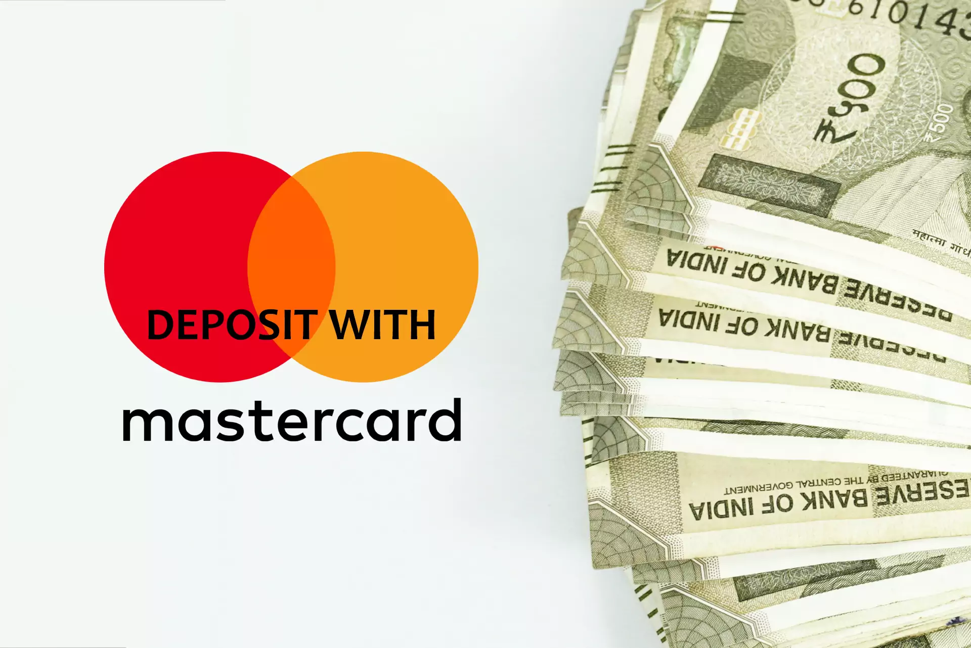 Deposit operations with MasterCard take less than a minute.