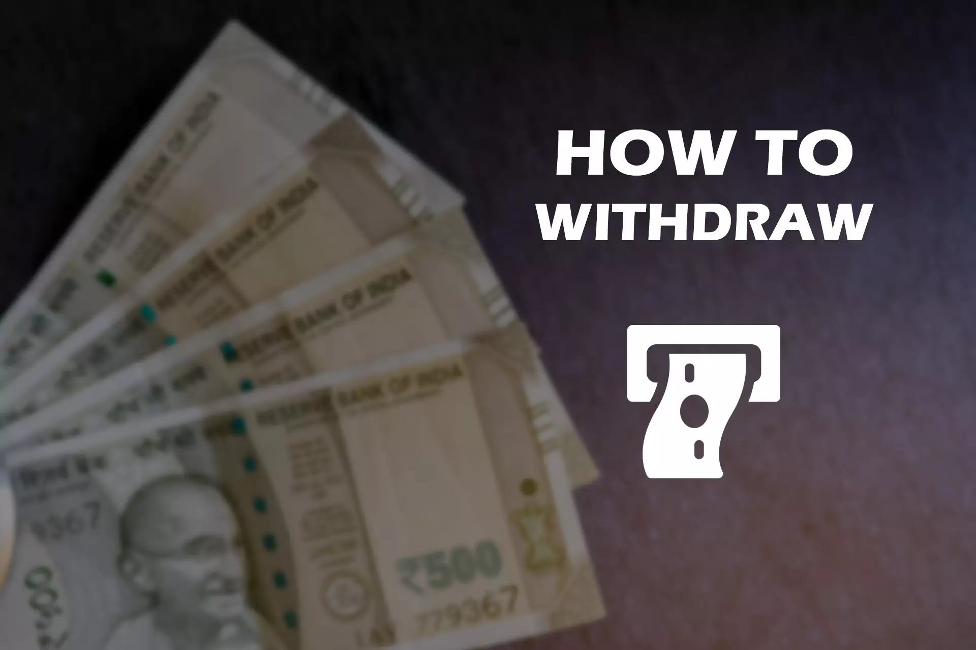 Users can withdraw money from their betting accounts to bank cards directly.