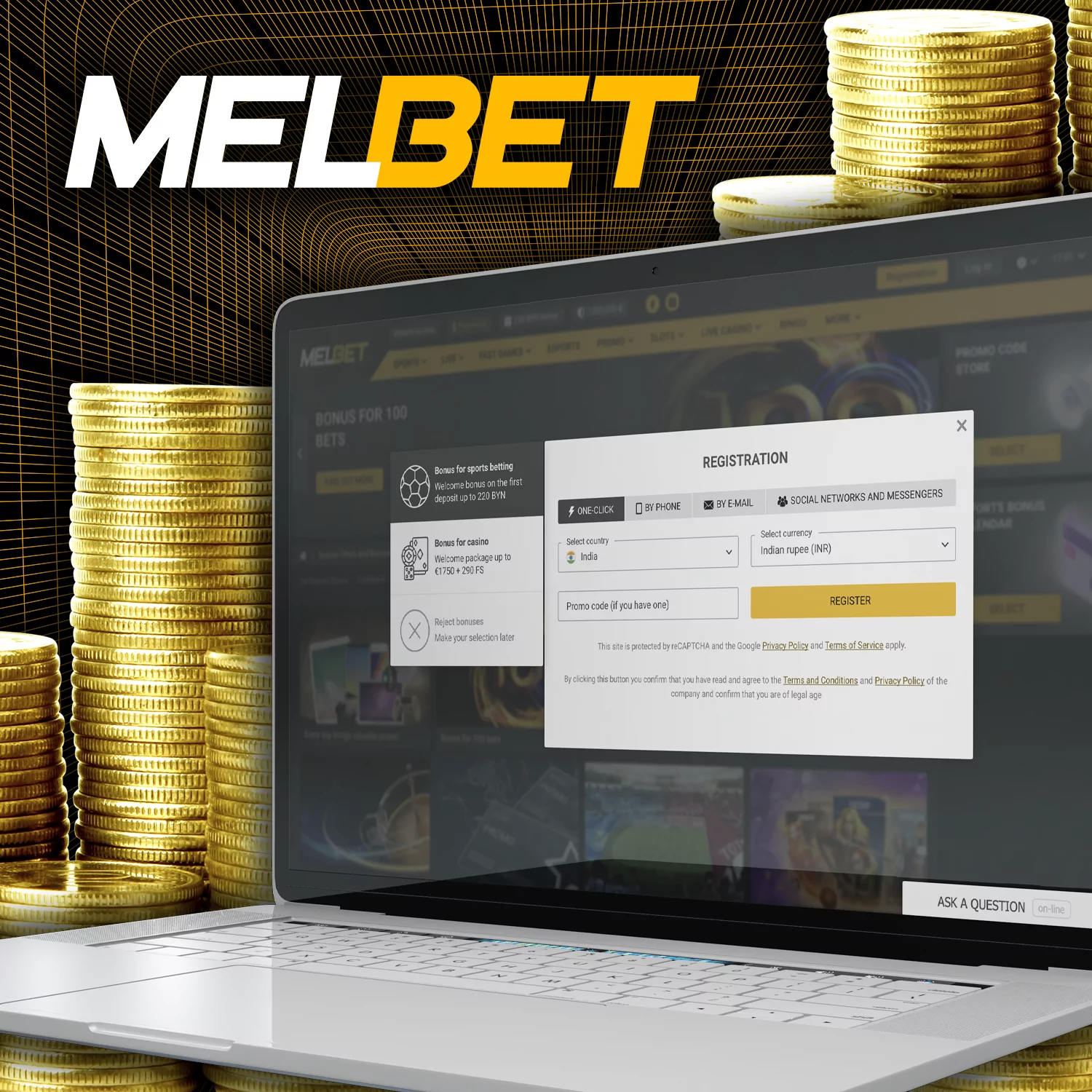 Follow our instructions and get your Melbet welcome bonus.