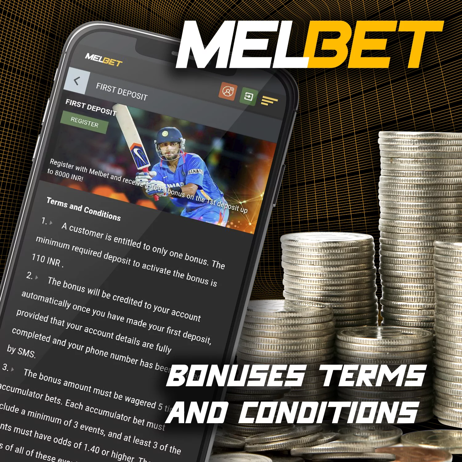 To get Melbet bonuses you have to follow a number of terms and conditions.
