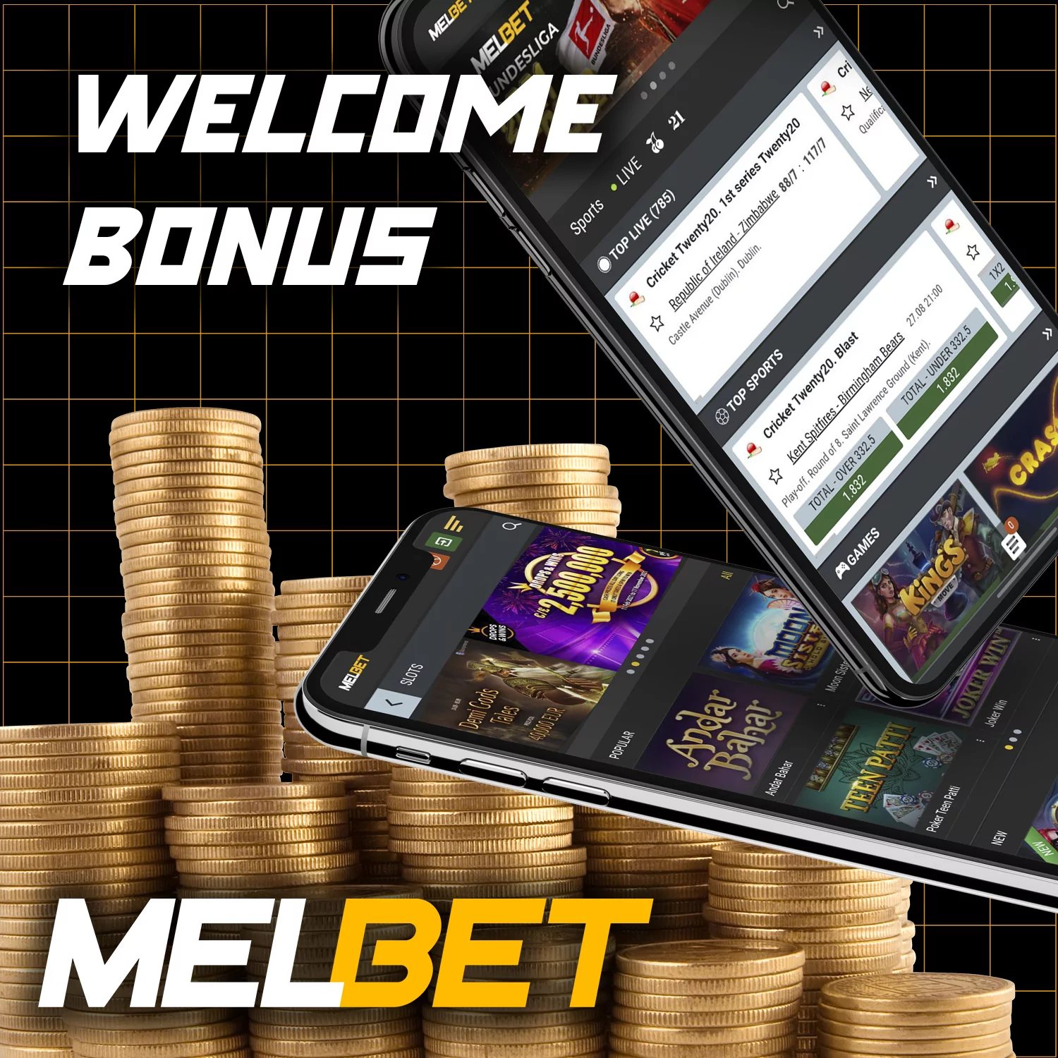 Sign up for an account at Melbet and get a welcome bonus of INR 8,000.
