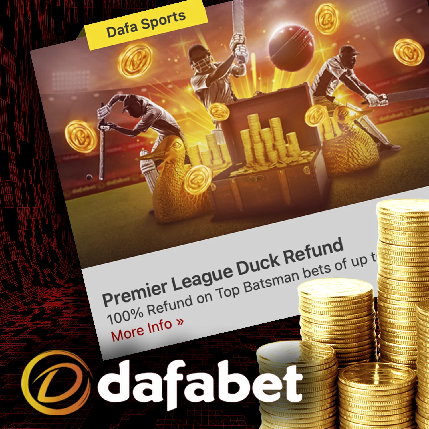 Dafabet offers a special bonus for betting on the IPL.