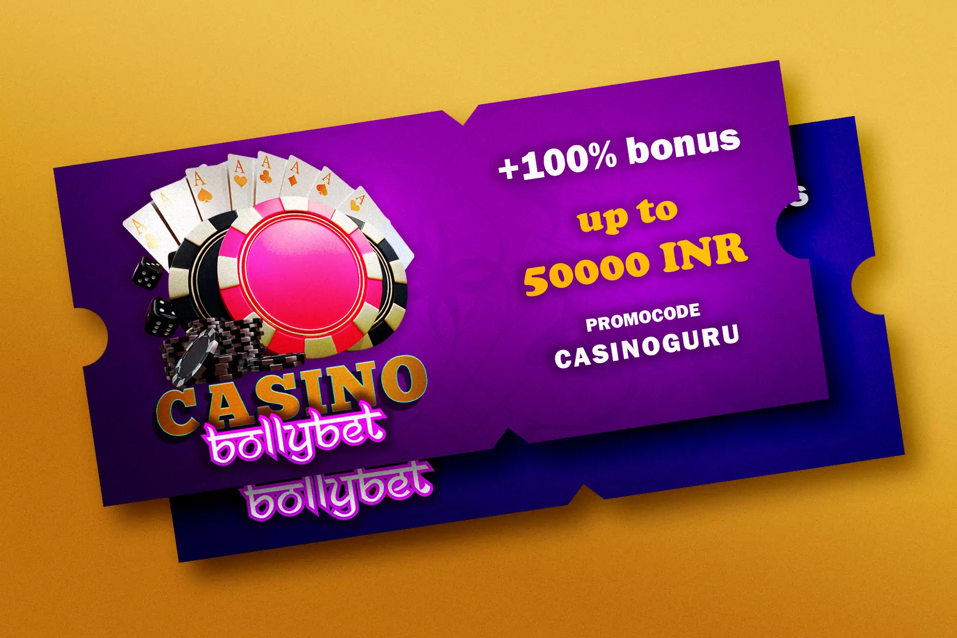 Use promo code CASINOGURU to get an INR 50,000 bonus on your first deposit to play casino games.