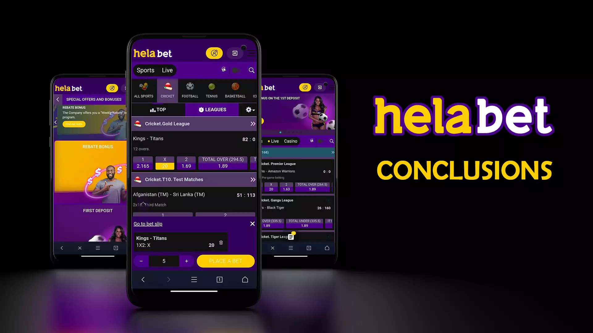 Read the conclusions about the quality of the Helabet app for Android and iOS.