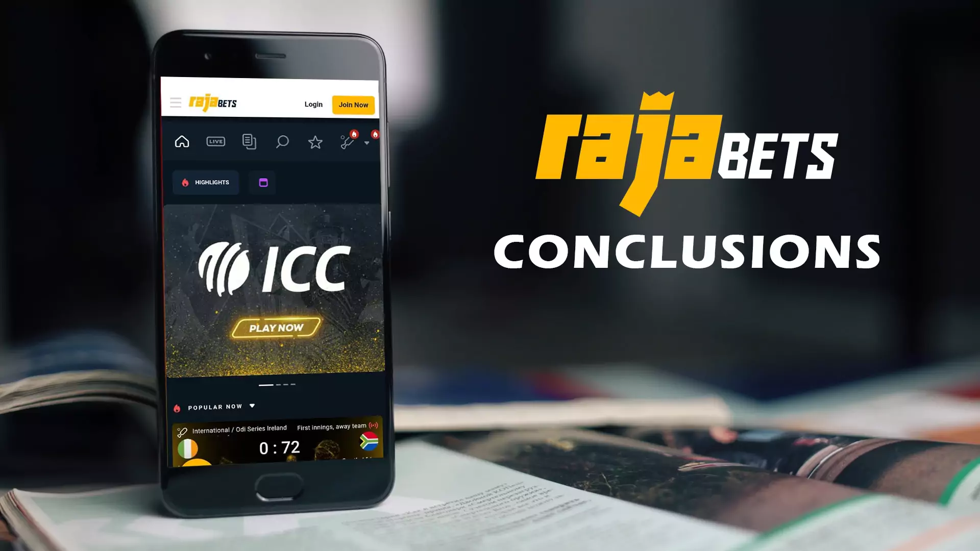 Read about the main benefits of the Rajabets app for Android in our conclusions.