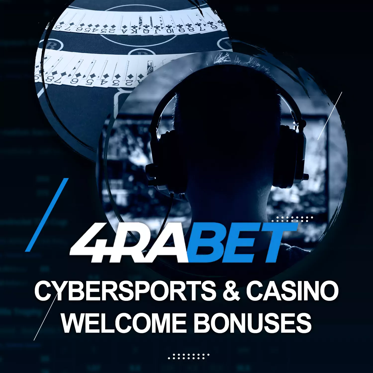 On 4rabet you can get a welcome bonus for cybersports betting or playing casino games.