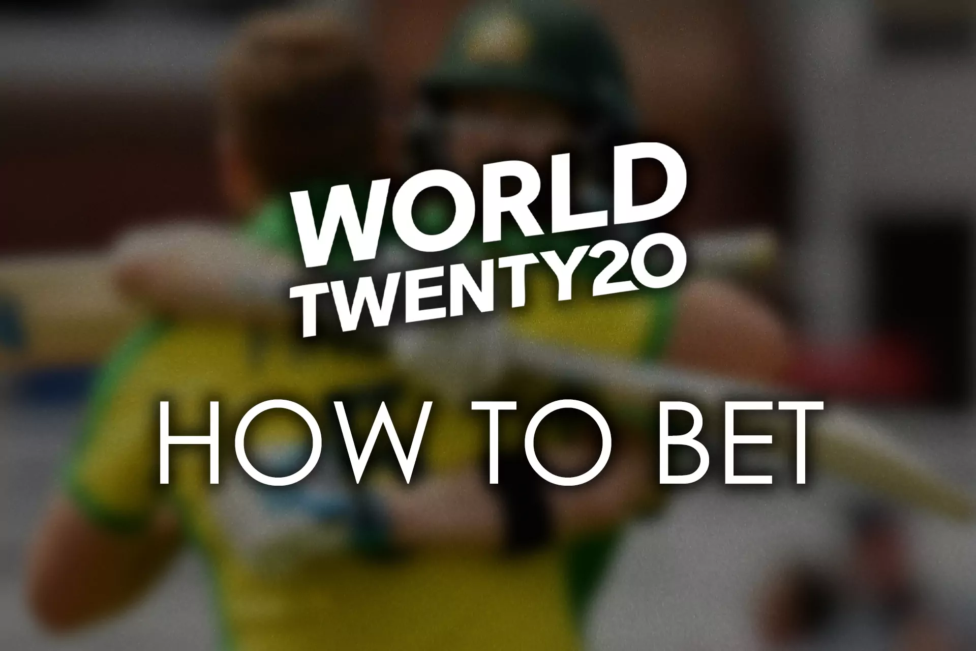 If you are going to start betting on the T20 World Cup events you need to sign up on a betting site.