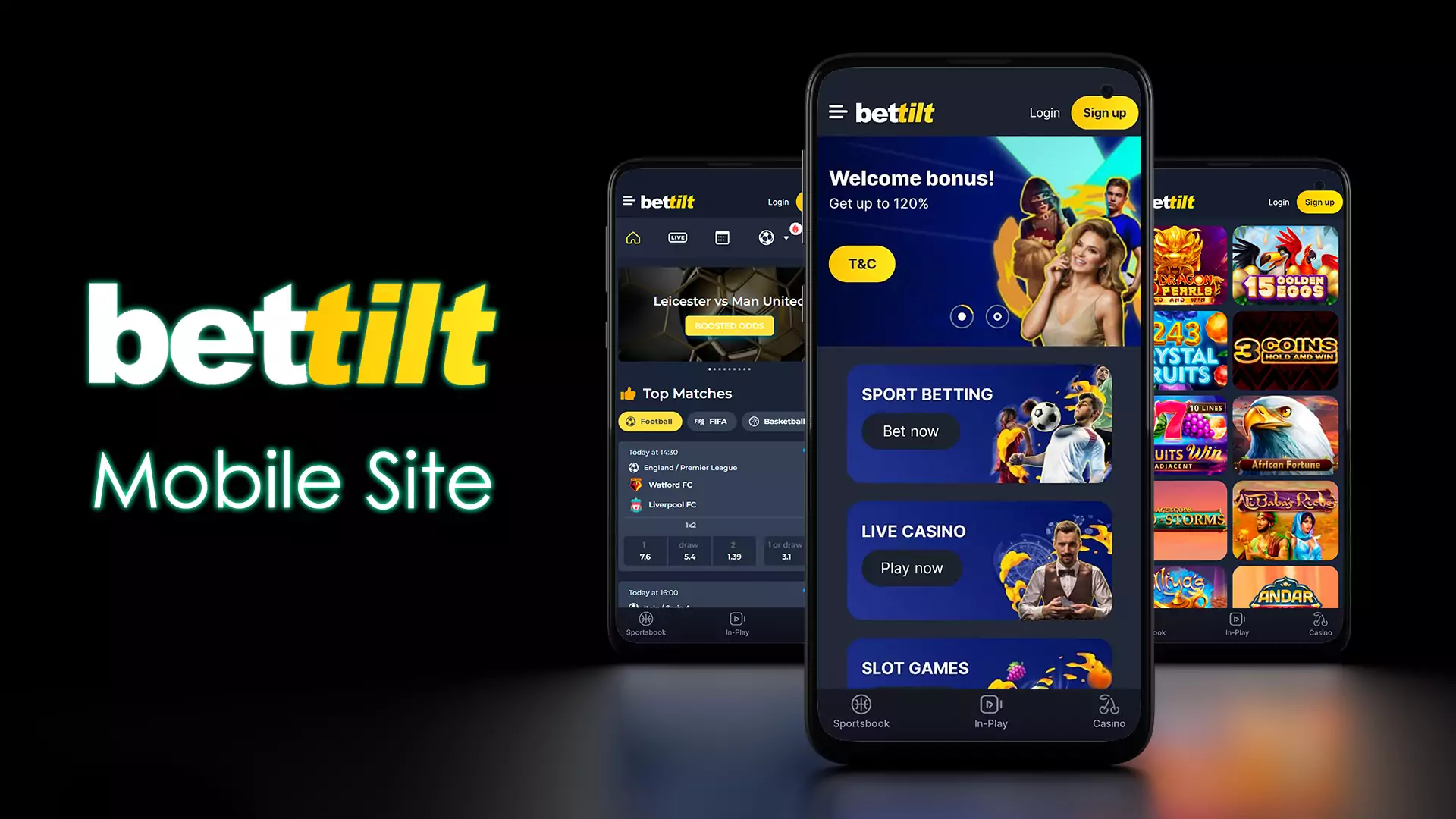 If you don't want to install the Bettilt app, you can place bets using the browser version.