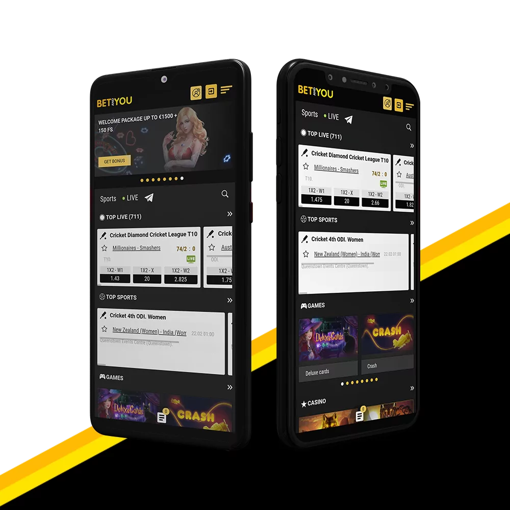 The Betandyou app can be downloaded for free for Android and iOS.