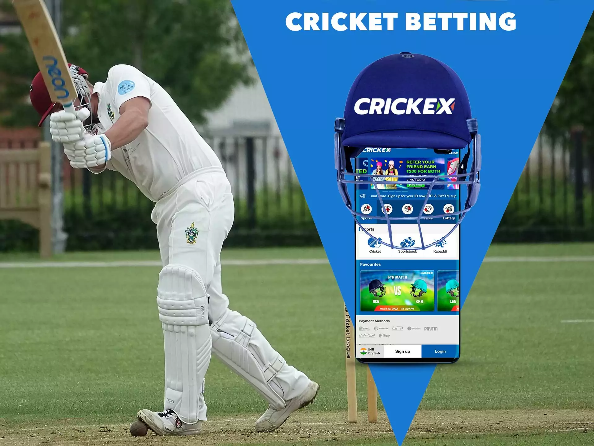 You can bet on cricket at Crickex legally.