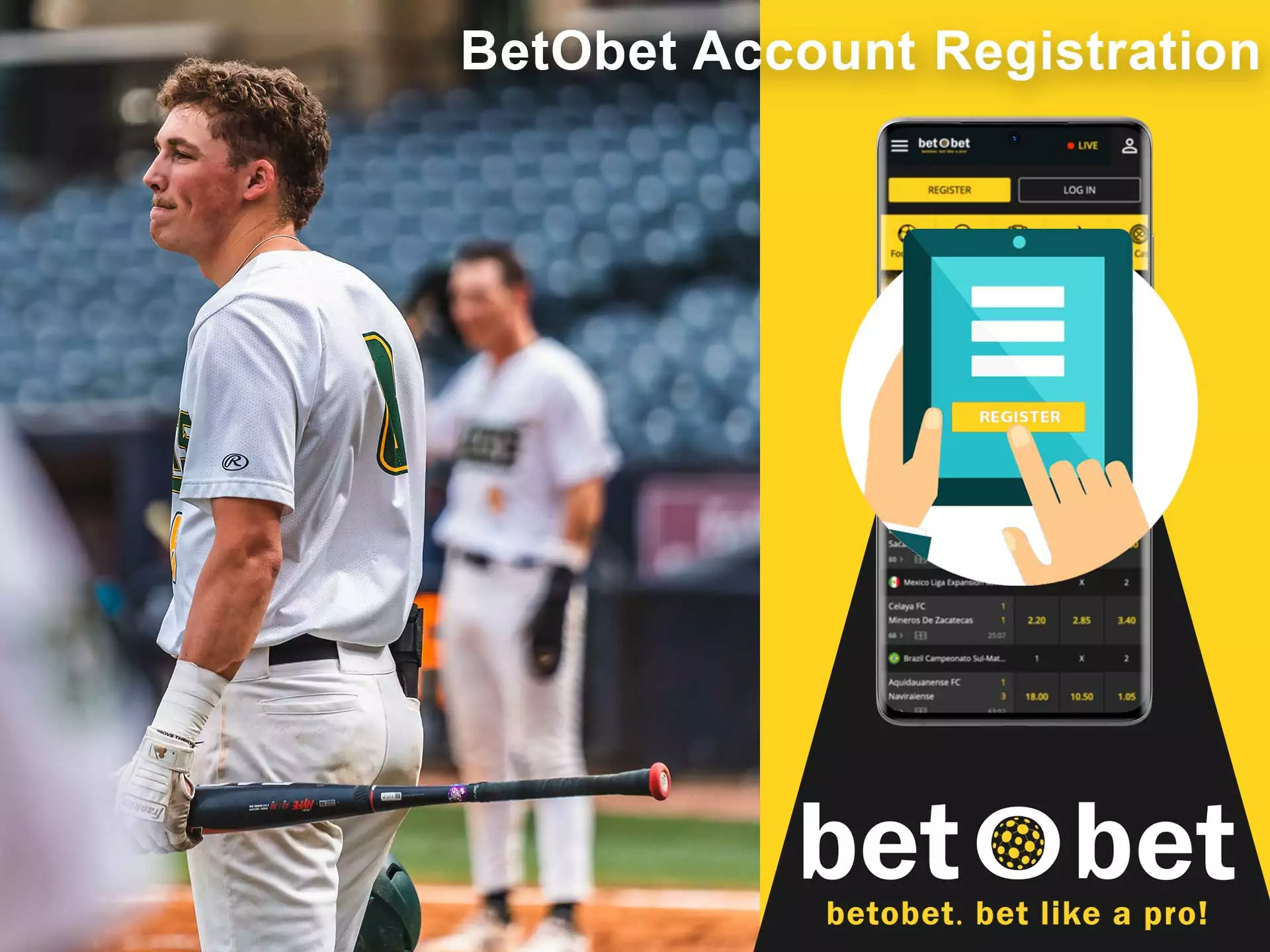 Betobet offers a simple new account registration.
