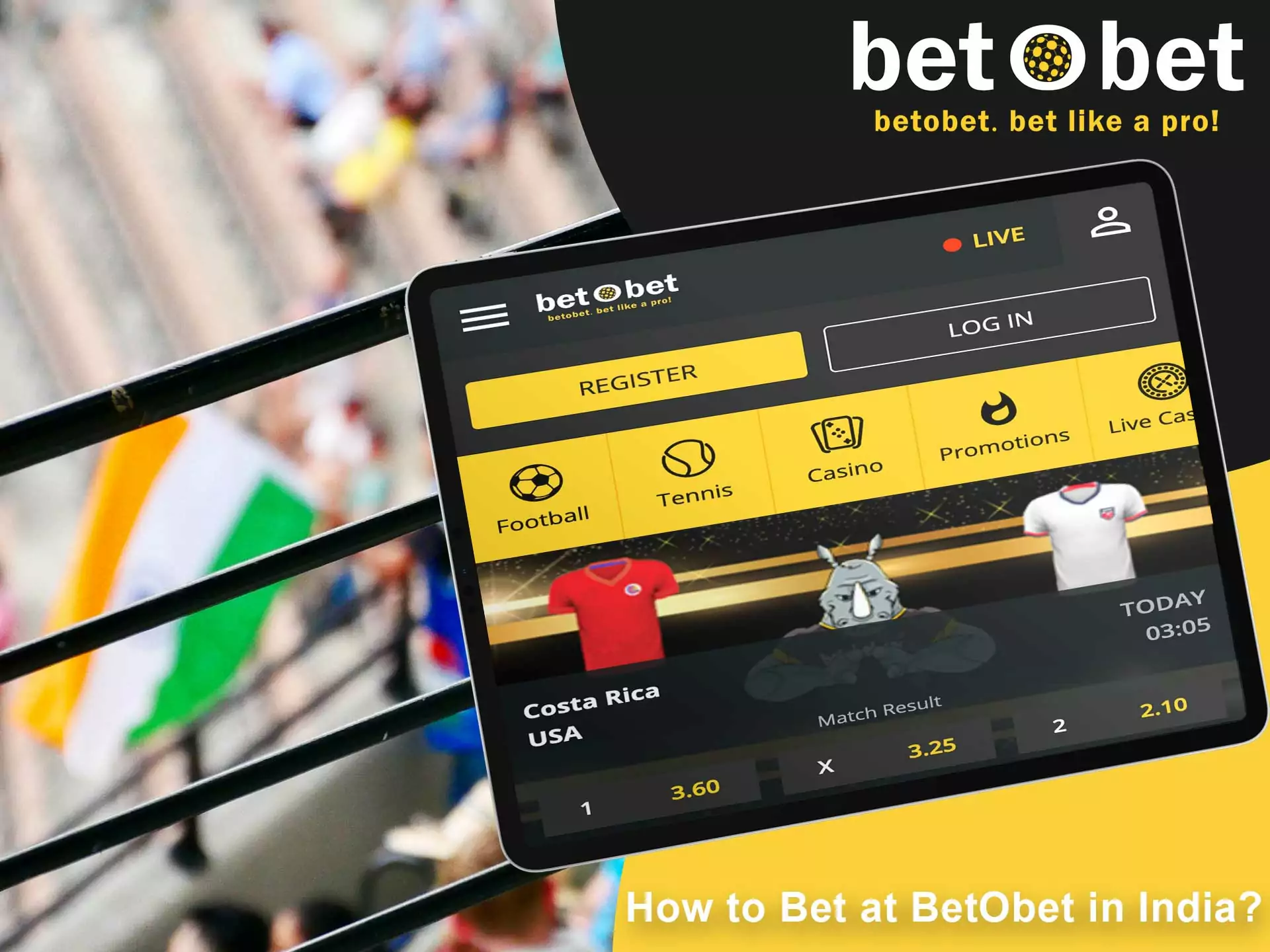 Betobet offers many sports for online betting.