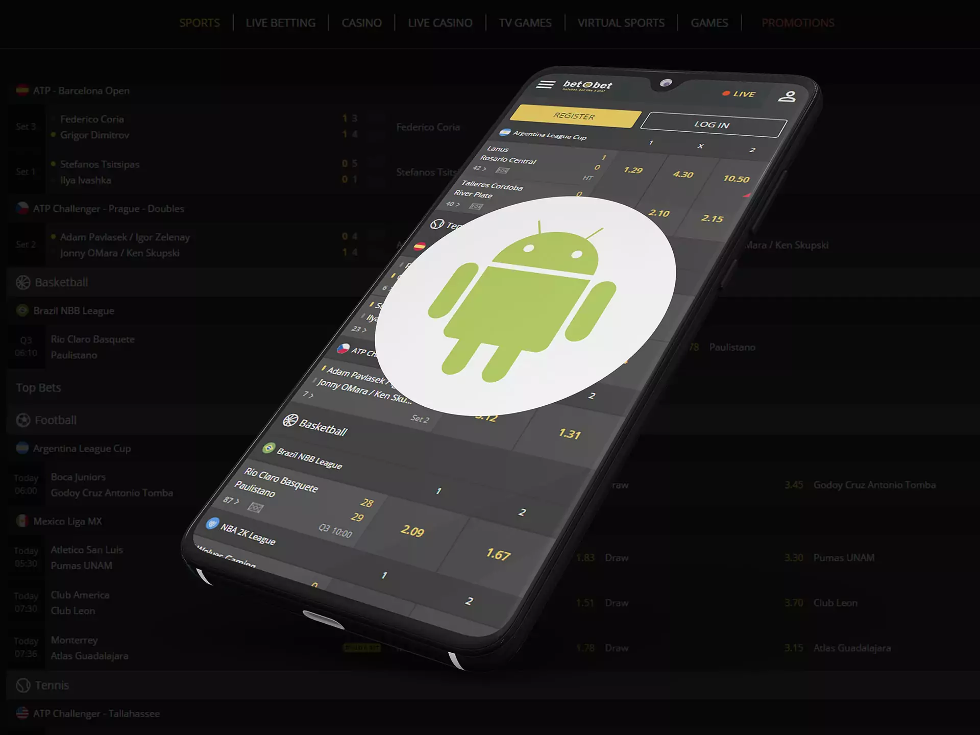 Bet O Bet ऐप अधिकांश Android स्मार्टफोन पर लगातार काम करता है।