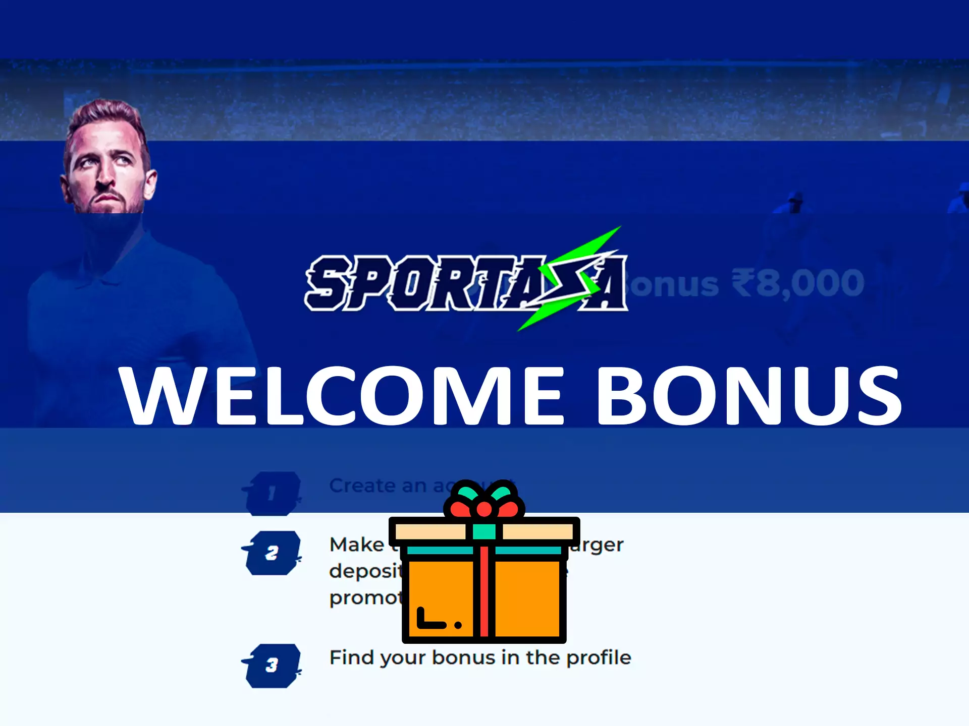 Sportaza offers a welcome bonus for new users.