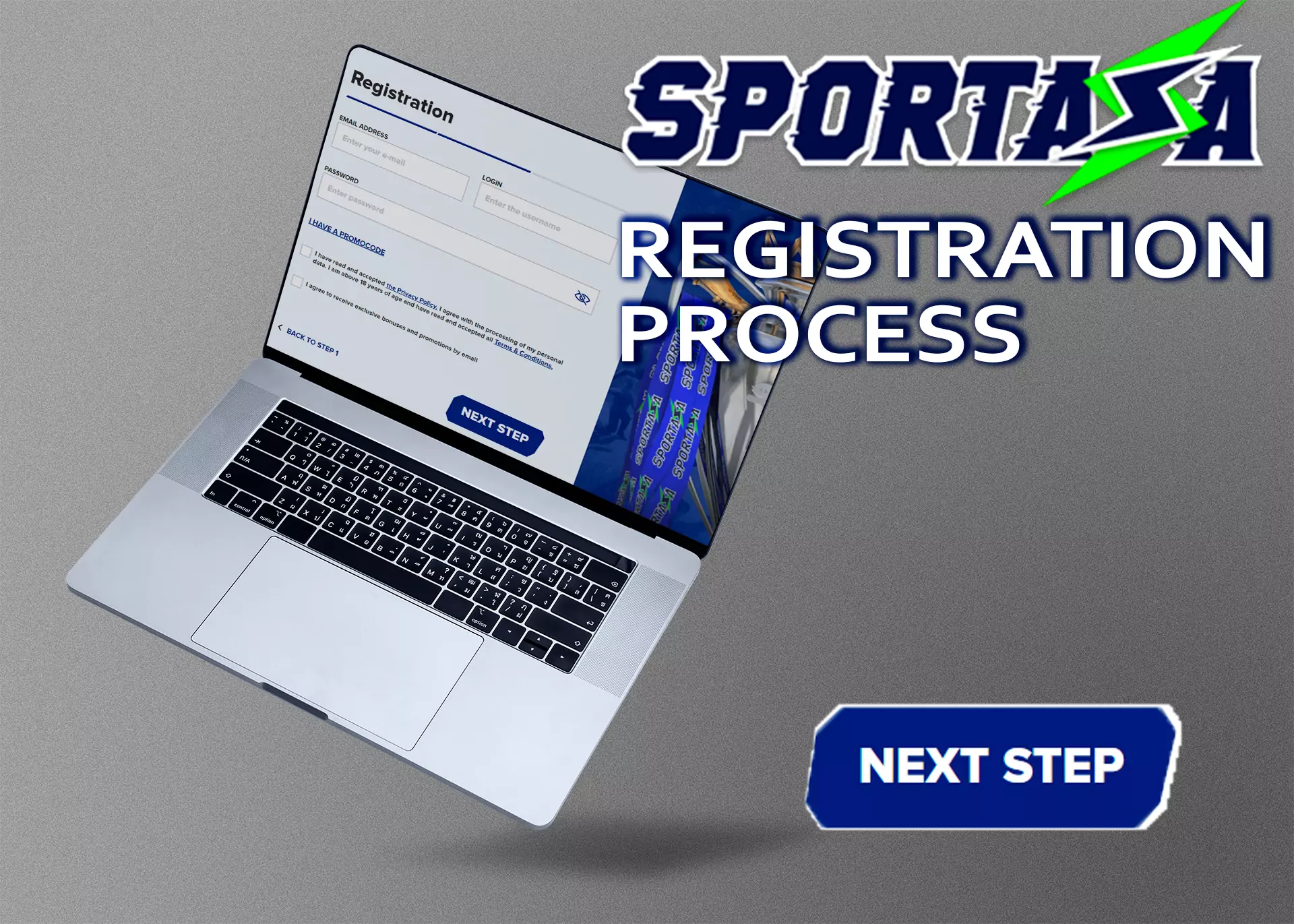 Registering an account at Sportaza is simple and easy.