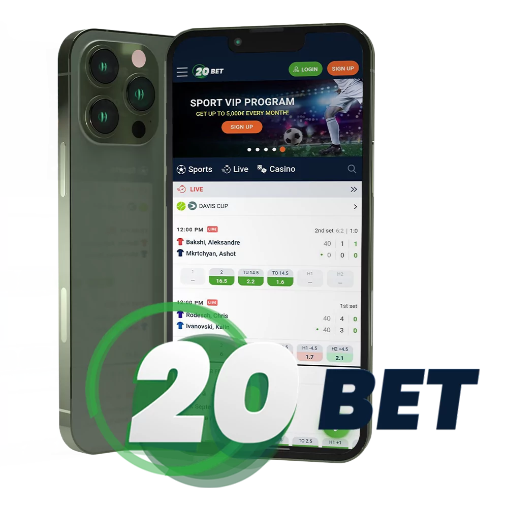 Download 20Bet App for Android and iOS.