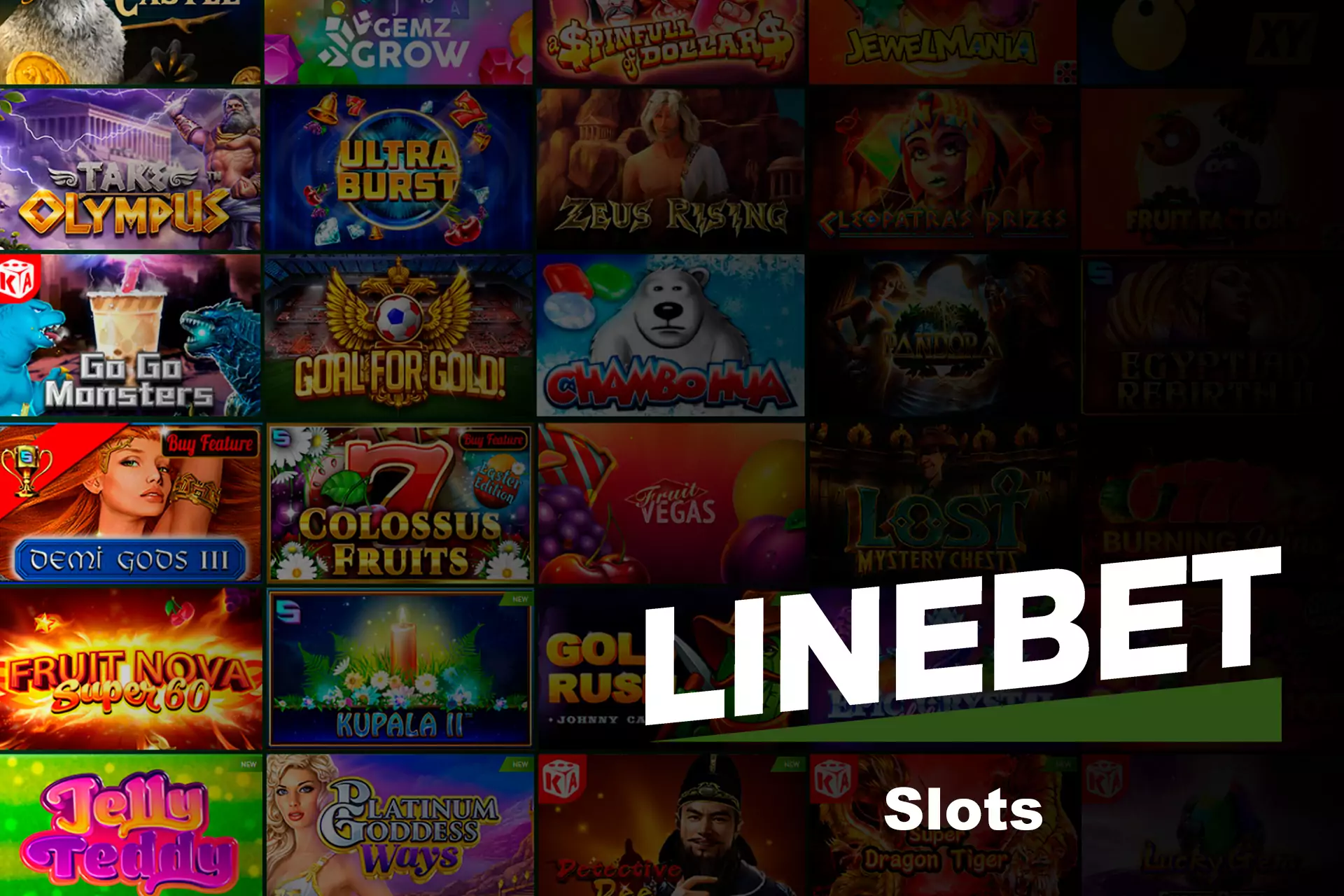 At Linebet there are lots of slots machine made by different providers.