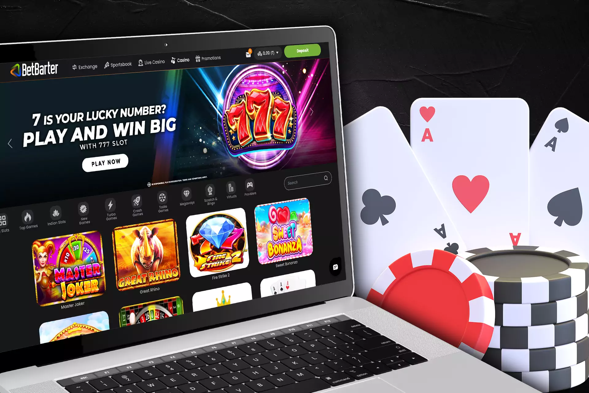 In the Betbarter casino, you find all the most popular gambling games.