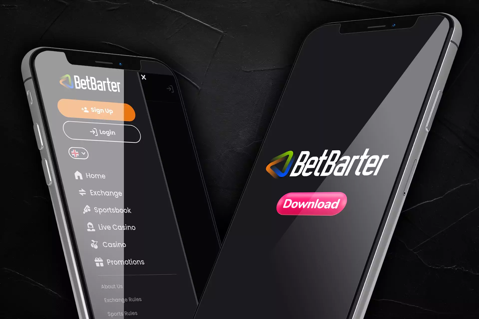 Download the Betbarter apk for Android, following these steps.
