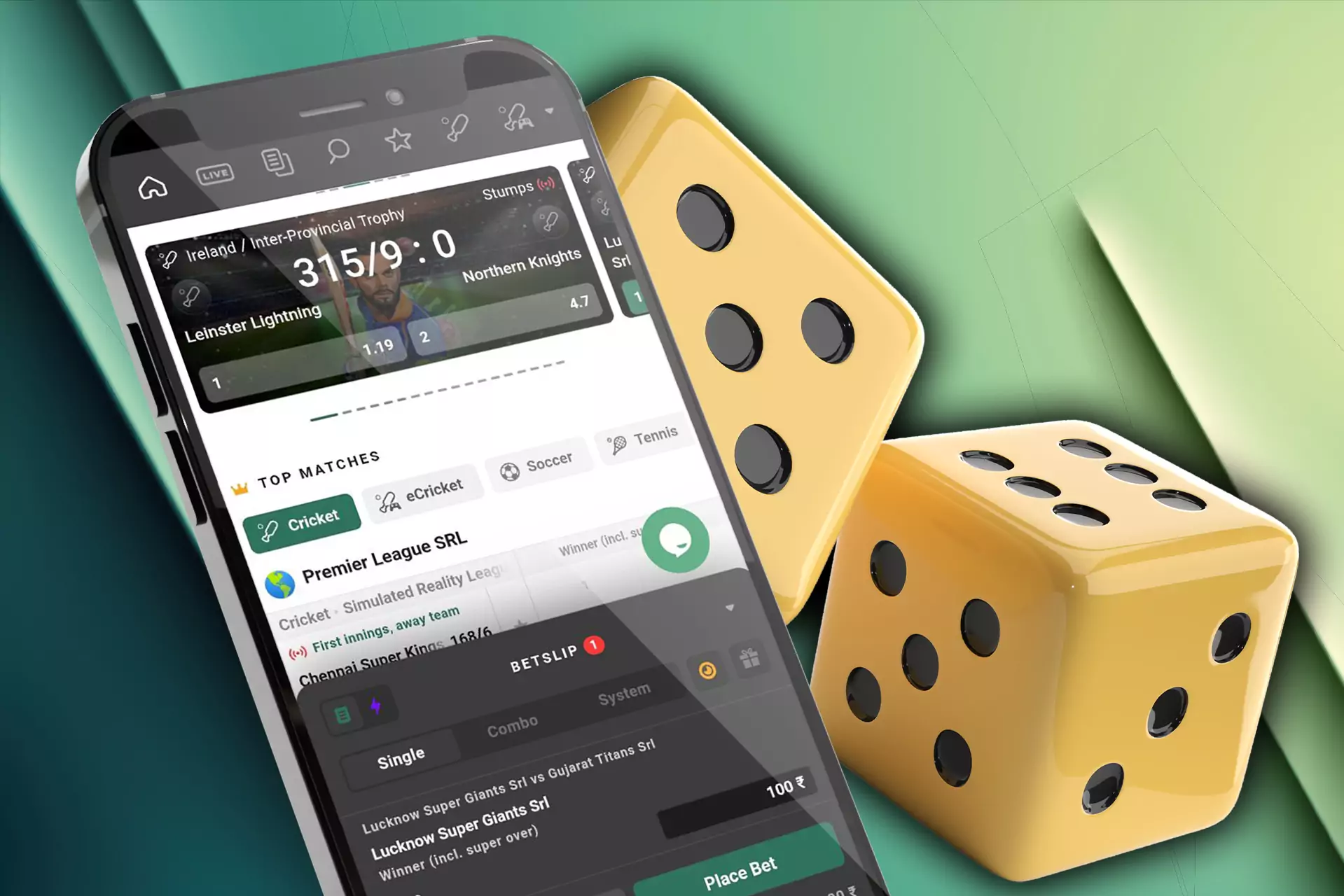 There are different types of sports betting available in the Rajbet app.