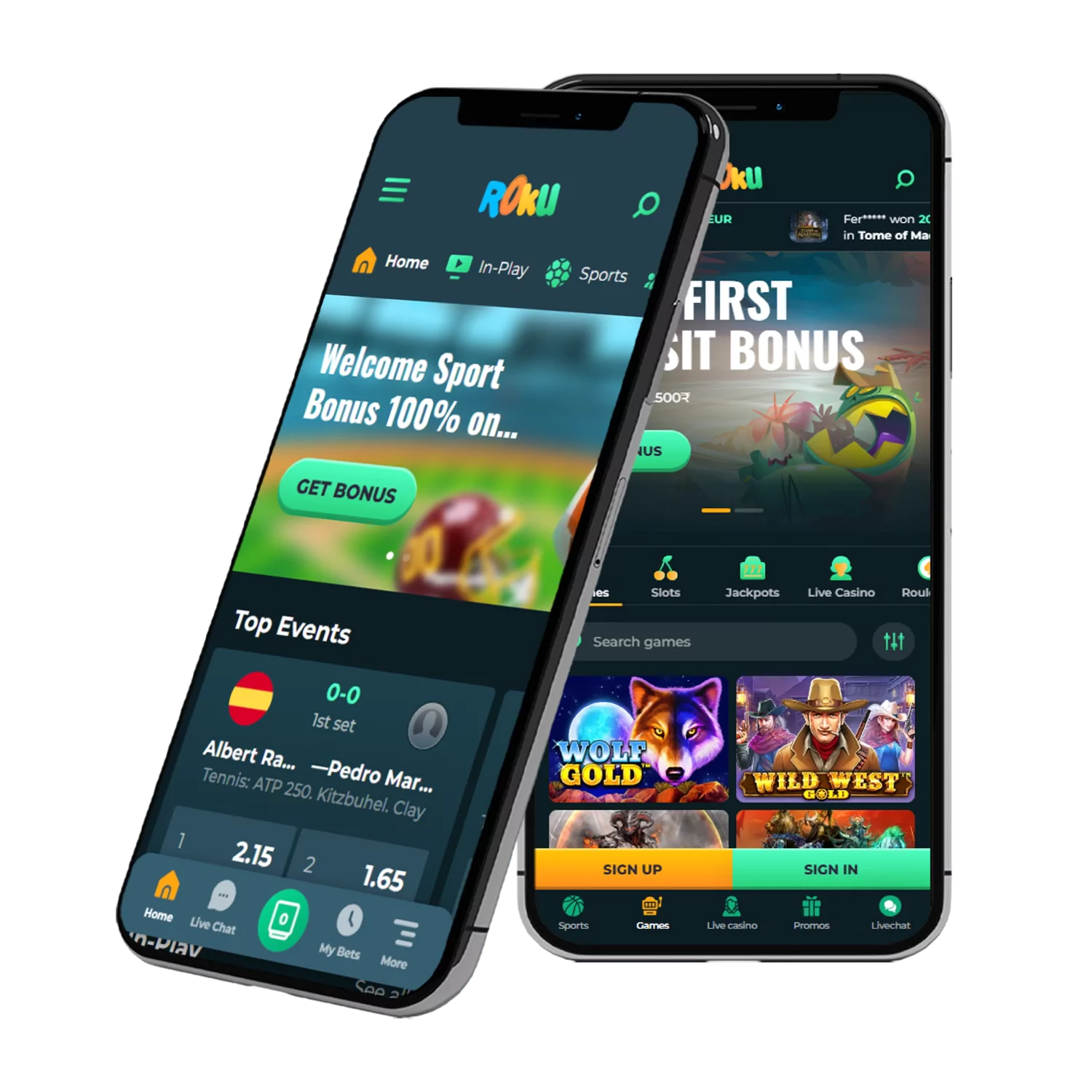 Download Rokubet app for Android and iOS.
