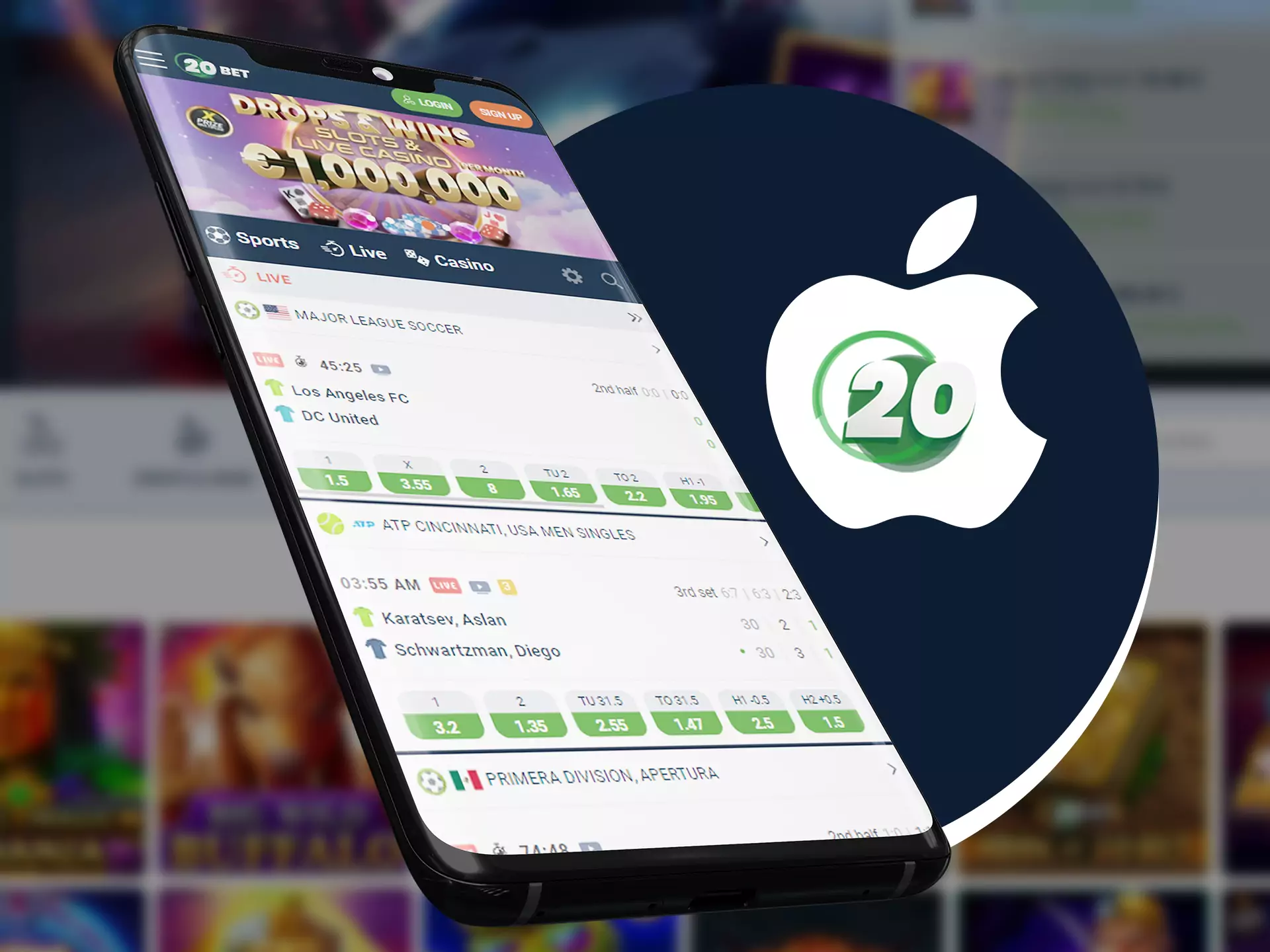 You can install 20bet app on any of your ios devices.