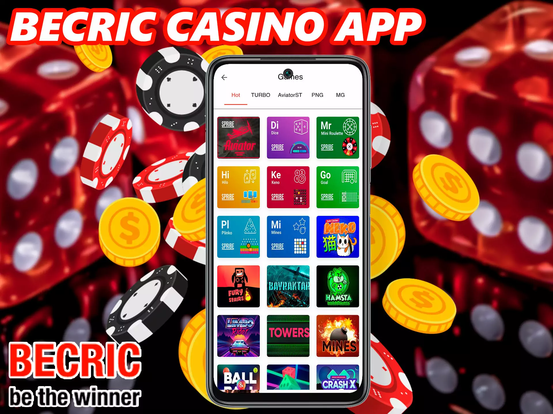 The second most popular service offered by the bookmaker, enjoy playing your favorite casino games right on your phone.