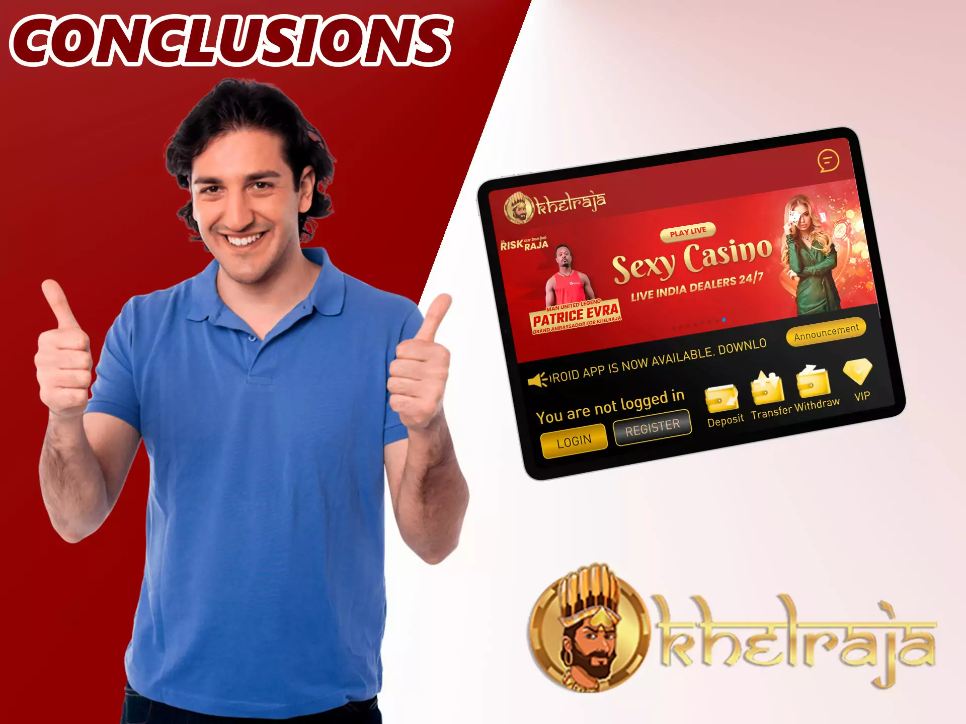 The bookmaker offers an excellent application for two platforms which is completely free to download and install, more than 1000 sports events available every day, there are also gifts such as a 400% bonus up to INR 25,000 for slot machines.
