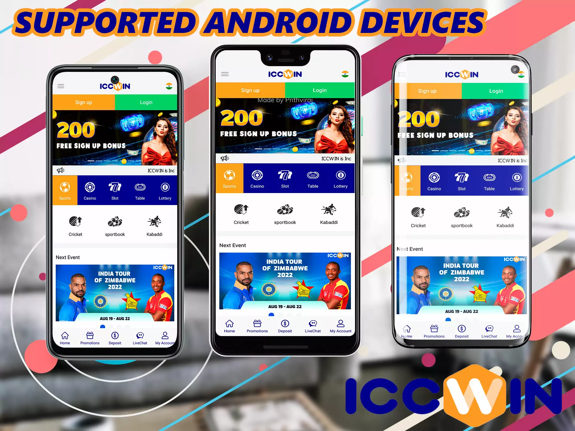 Find out which smartphones support the Iccwin app.