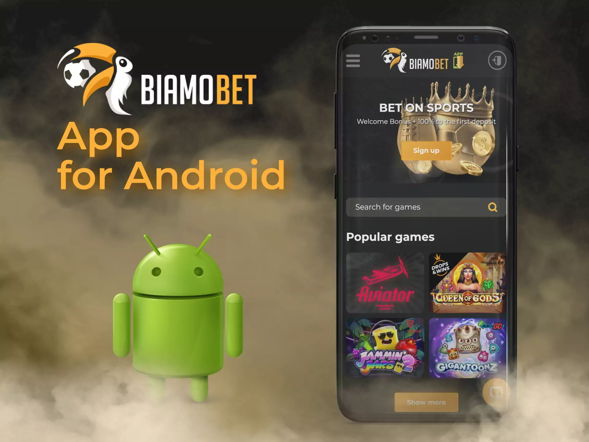 The Biamobet app for Android can be downloaded from the official website.
