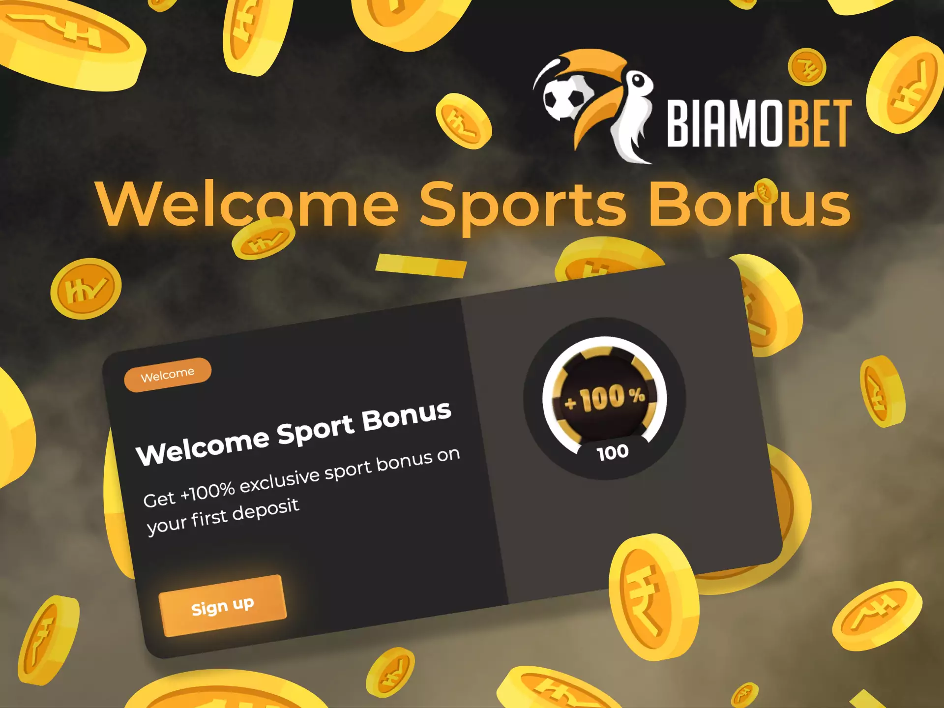 Betting on sports matches, you can get a special Biamobet sports bonus.