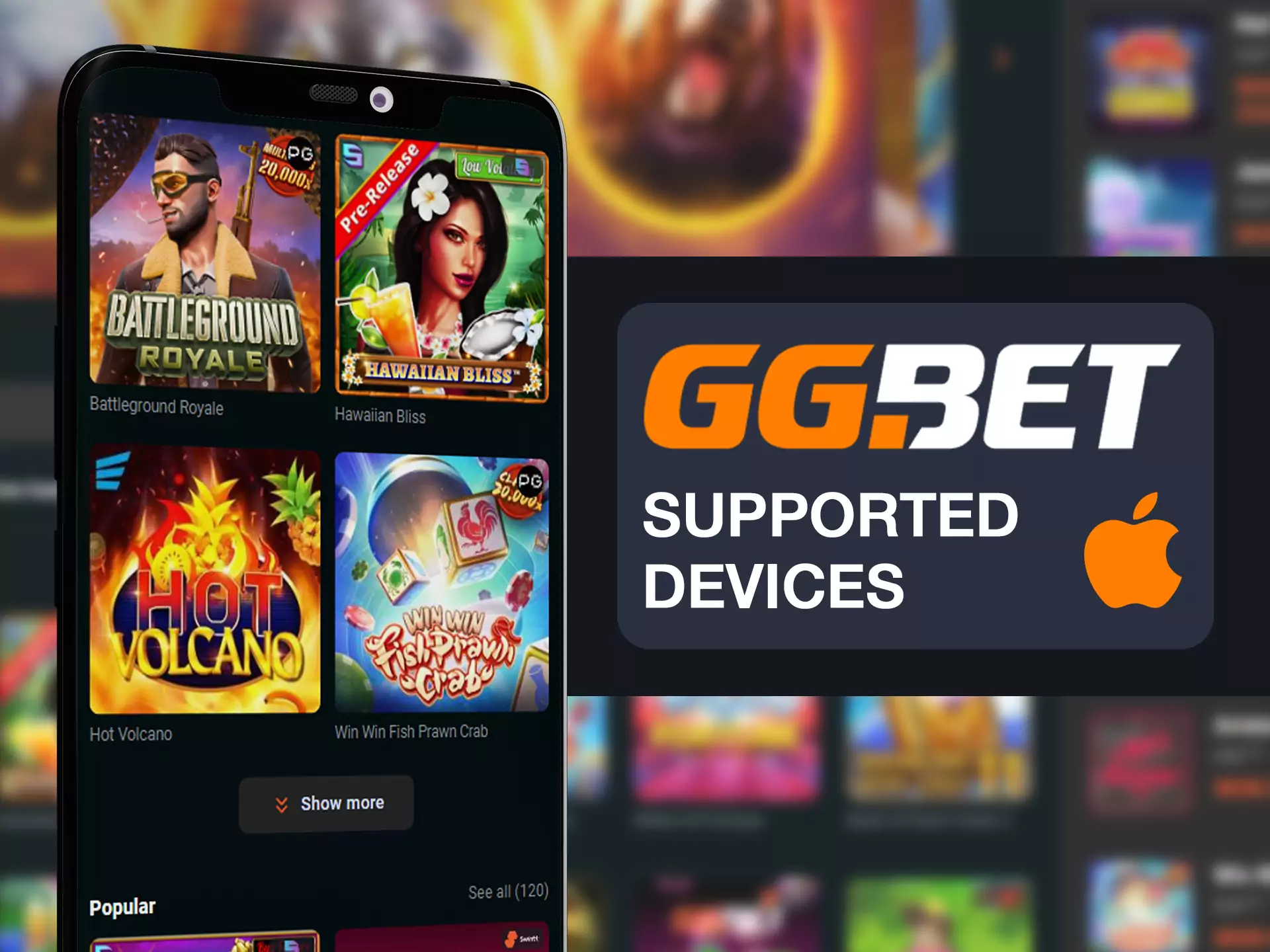 Install GGBet on all of your ios devices.