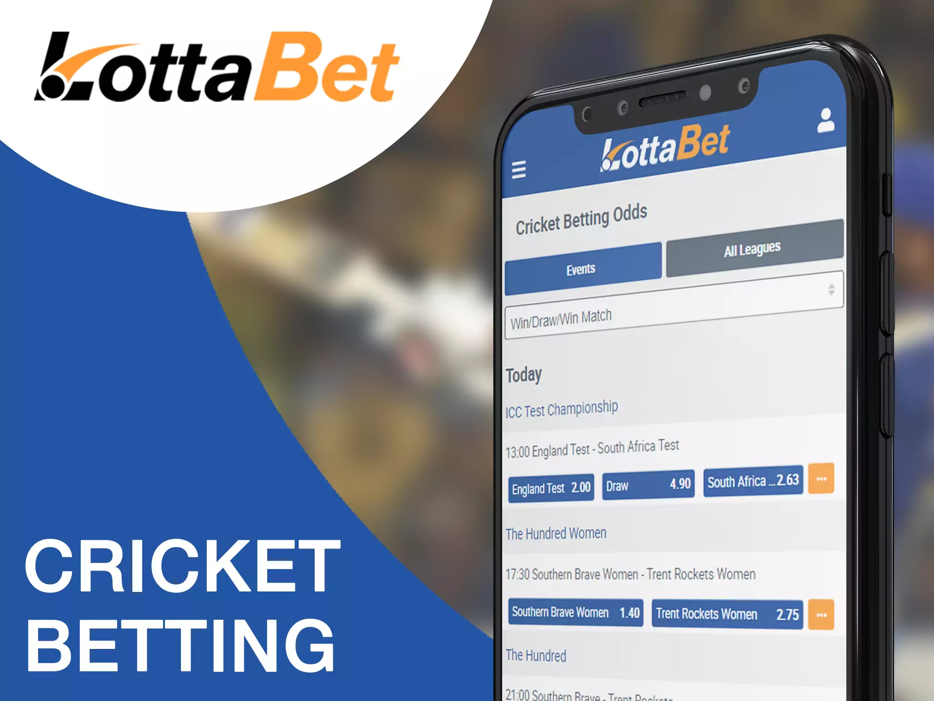 Watch cricket matches and bet on them.