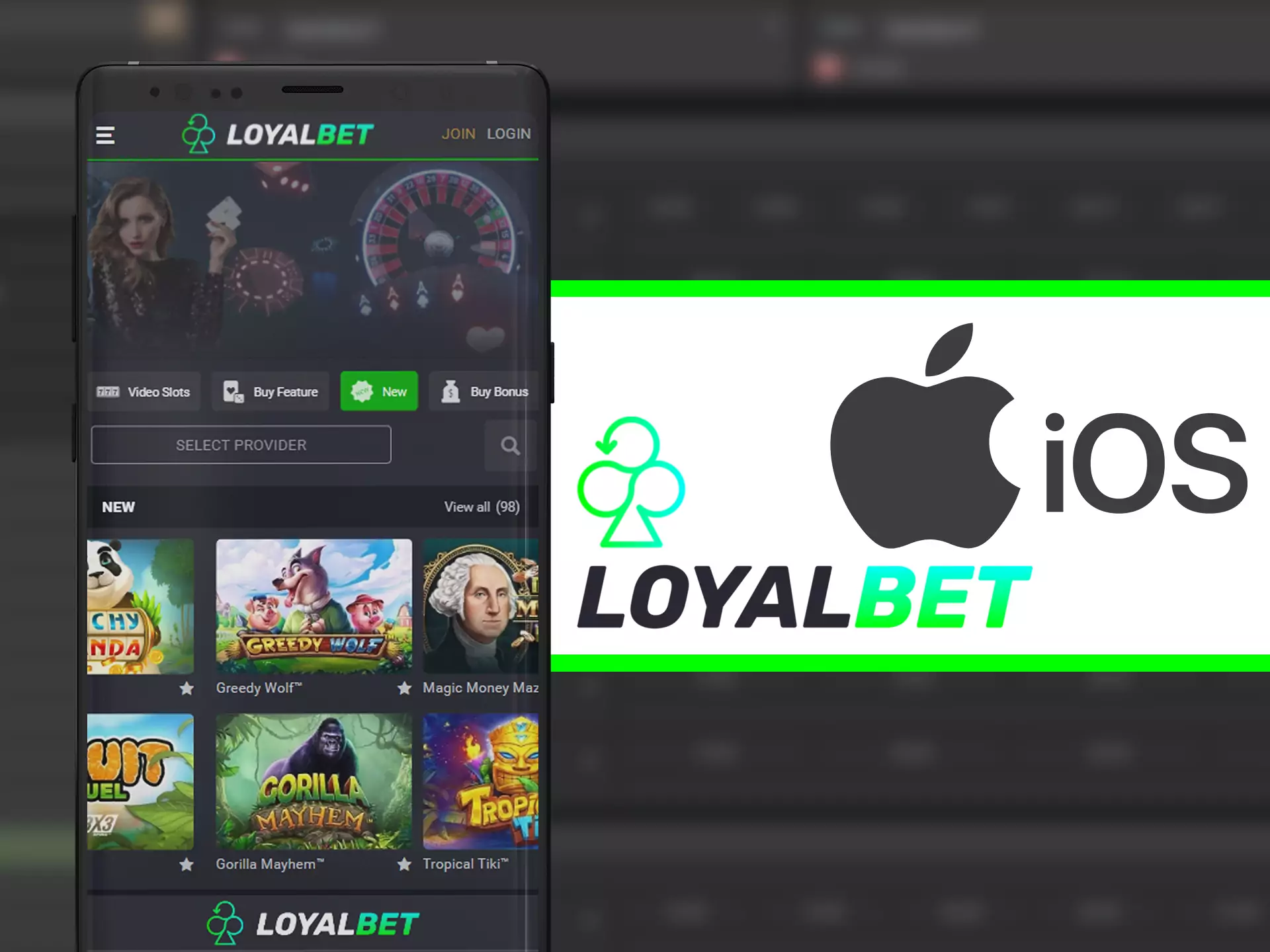 Install Loyalbet app on any of ios device.