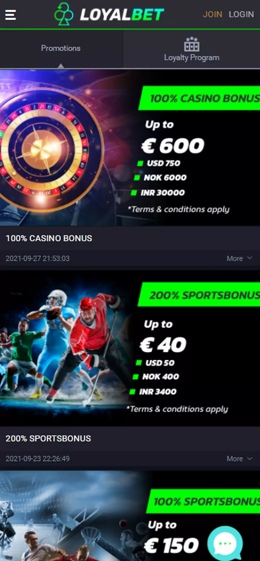 Use all of the Loyalbet promotions.